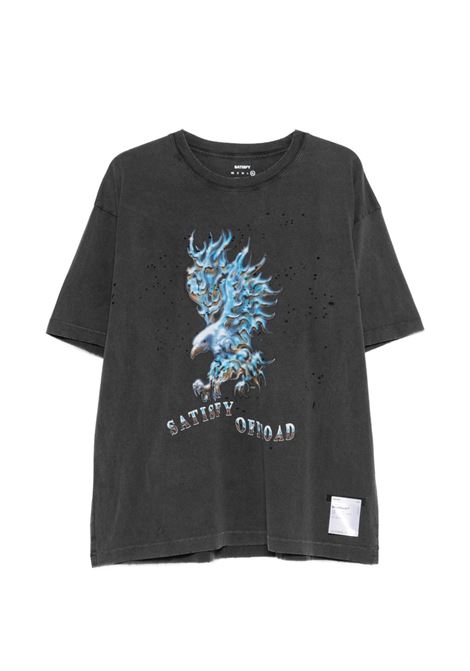 mothtech tee man black SATISFY | 1100600A15