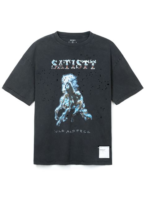 t-shirt mothtech uomo nera SATISFY | 1100600A16