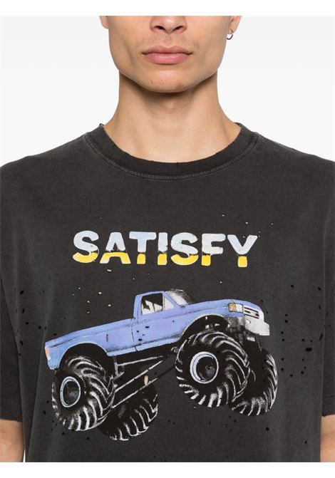 mothtech tee man black SATISFY | 1100600A21