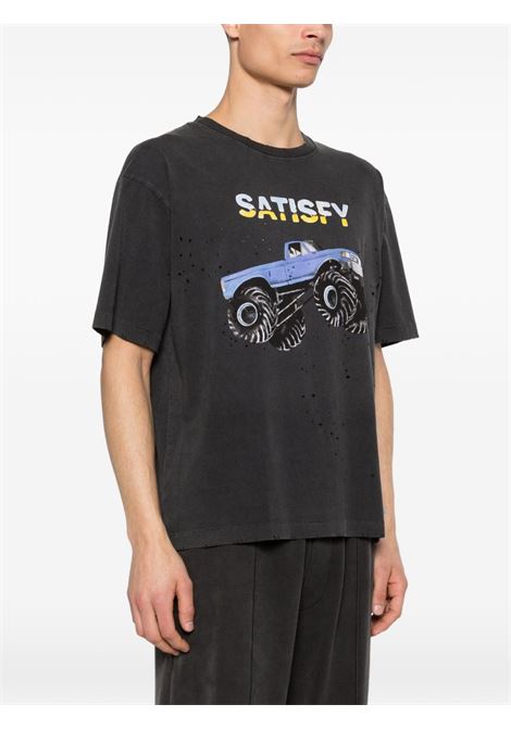 mothtech tee man black SATISFY | 1100600A21