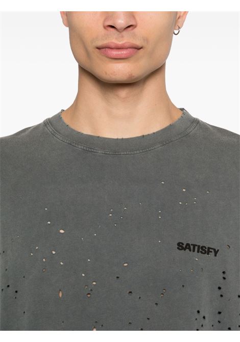 mothtech tee man black SATISFY | 1100601A02