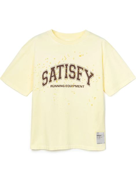 t-shirt mothtech uomo gialla SATISFY | 1100641A04