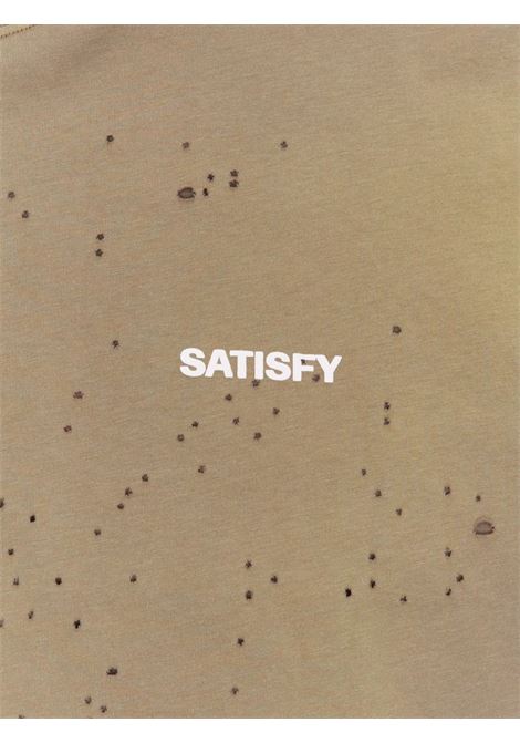 mothtech muscle tee man dark beige SATISFY | 1100691E02