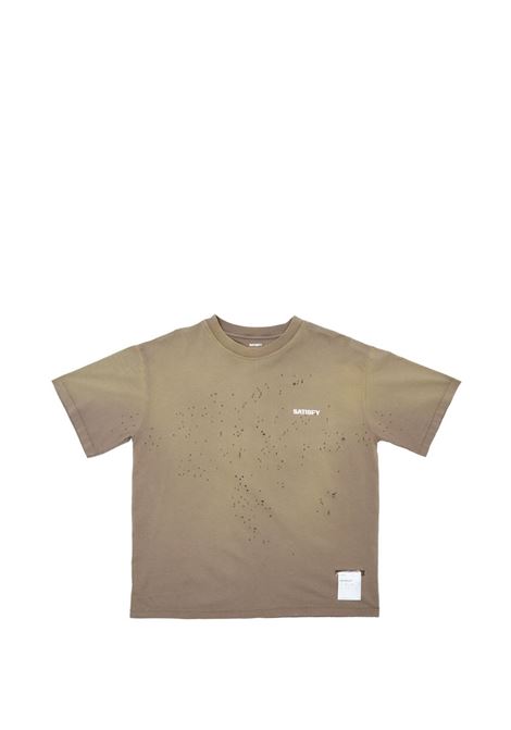 mothtech muscle tee man dark beige SATISFY | 1100691E02