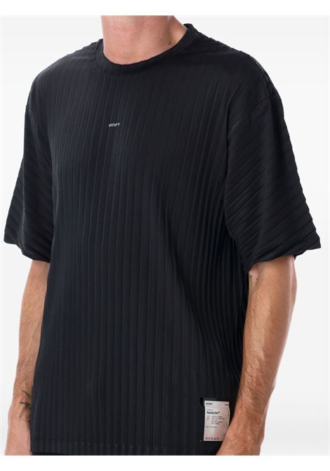 auralite plated t-shirt man black SATISFY | 1104300001