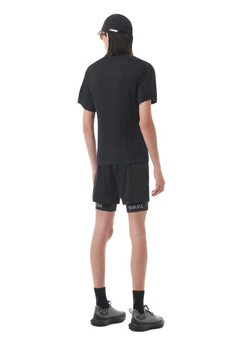 t-shirt auralite plated uomo nera SATISFY | 1104300001