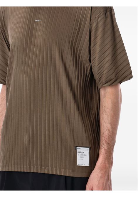 auralite plated t-shirt man olive SATISFY | 1104350601