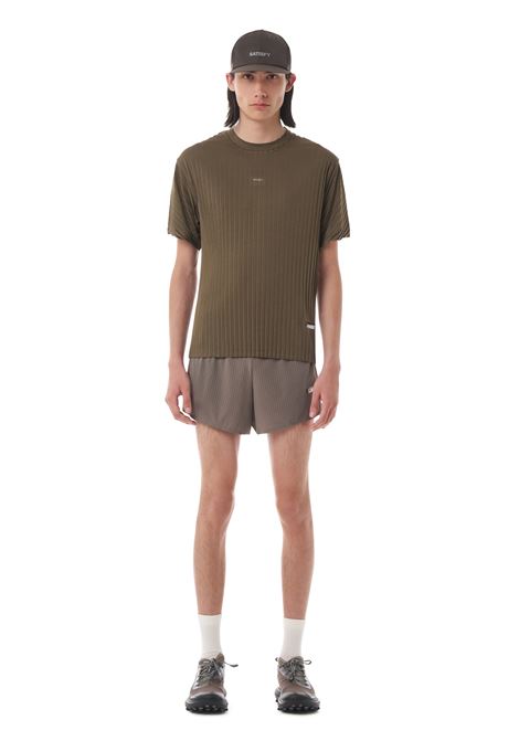 t-shirt auralite plated uomo oliva SATISFY | 1104350601