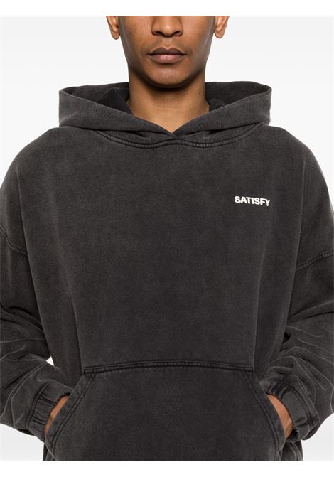 felpa softcell uomo nera SATISFY | 1104600A02