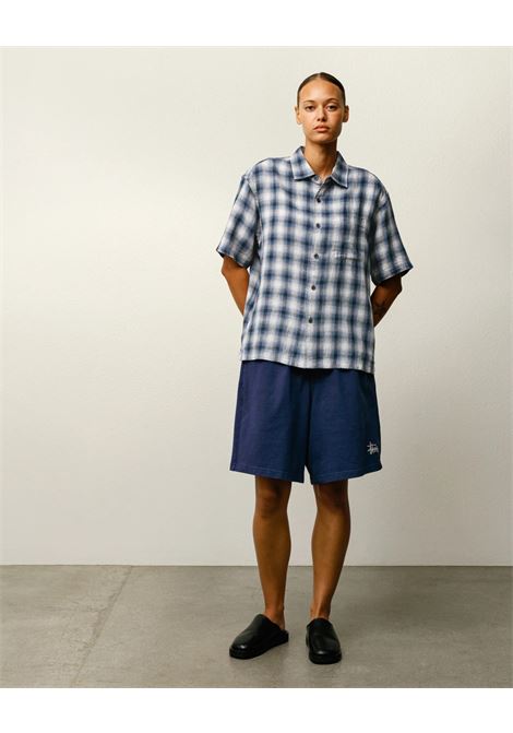 camicia liam ss plaid unisex blu STÜSSY | 11103850801