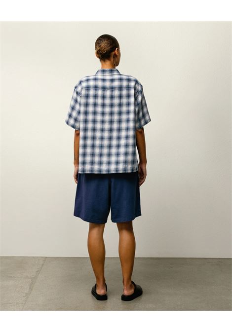 camicia liam ss plaid unisex blu STÜSSY | 11103850801