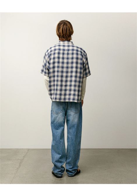 camicia liam ss plaid unisex blu STÜSSY | 11103850801