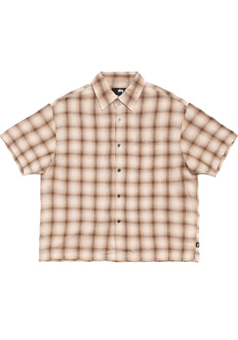 camicia liam ss plaid unisex marrone STÜSSY | 11103851001