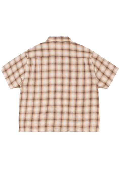 camicia liam ss plaid unisex marrone STÜSSY | 11103851001