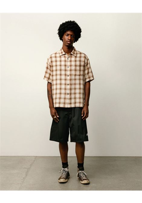 camicia liam ss plaid unisex marrone STÜSSY | 11103851001