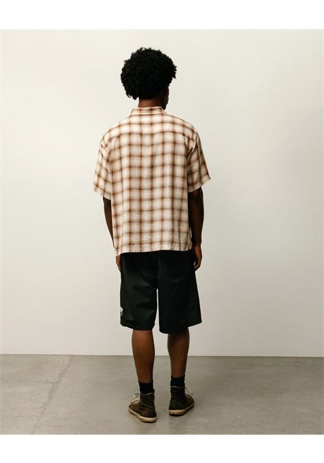 camicia liam ss plaid unisex marrone STÜSSY | 11103851001