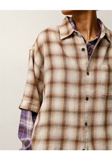 camicia liam ss plaid unisex marrone STÜSSY | 11103851001