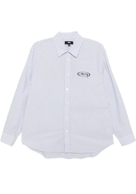 camicia standard logo unisex blu STÜSSY | 11103870980