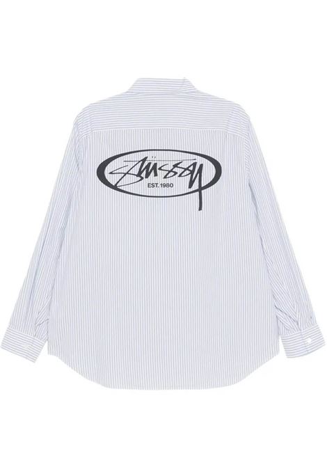 camicia standard logo unisex blu STÜSSY | 11103870980