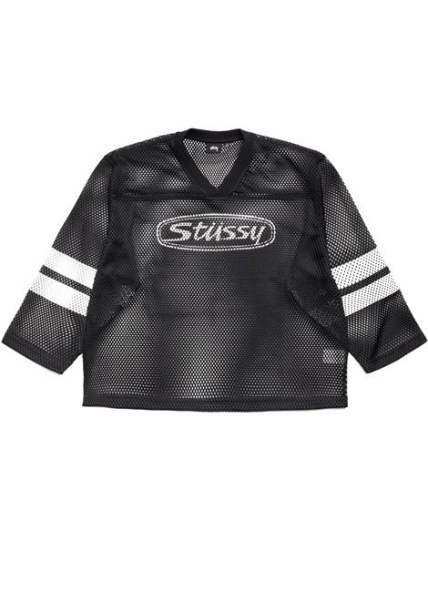 maglia trucker team jersey unisex nera STÜSSY | 11403840001