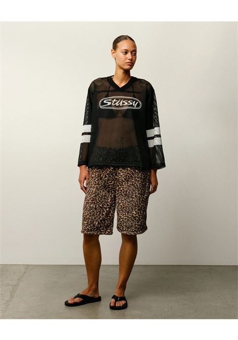 maglia trucker team jersey unisex nera STÜSSY | 11403840001