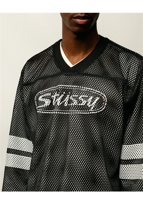 maglia trucker team jersey unisex nera STÜSSY | 11403840001