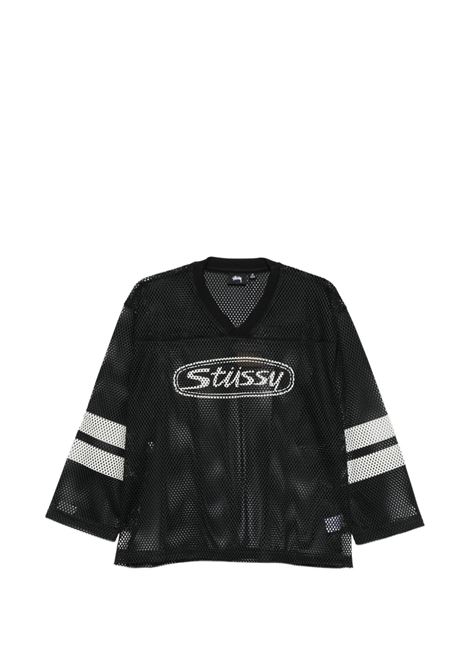 maglia trucker team jersey unisex nera STÜSSY | 11403840001