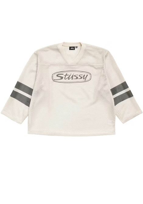 maglia trucker team jersey unisex natural STÜSSY | 11403841005