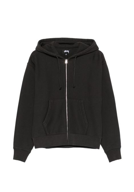 felpa basic diamond zip unisex nera STÜSSY | 1186030001