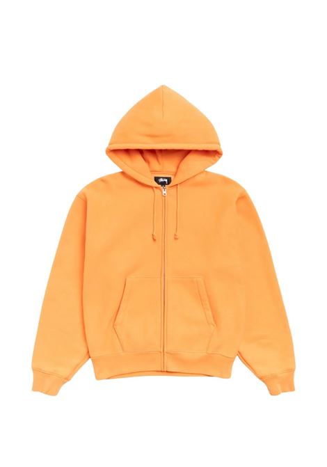 felpa basic diamond zip unisex arancione STÜSSY | 1186032095