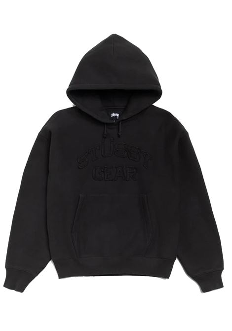 felpa gear applique hood unisex nera STÜSSY | 1186040001