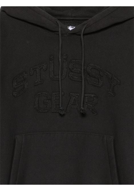 felpa gear applique hood unisex nera STÜSSY | 1186040001