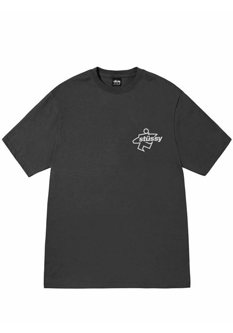 t-shirt surf size pig dyed unisex nera STÜSSY | 19051800090