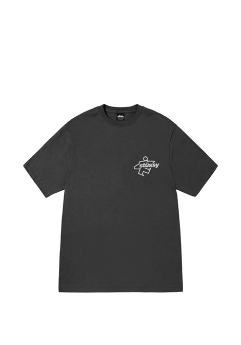 t-shirt surf size pig dyed unisex nera STÜSSY | 19051800090