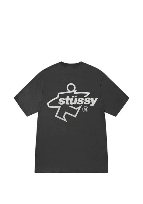 t-shirt surf size pig dyed unisex nera STÜSSY | 19051800090