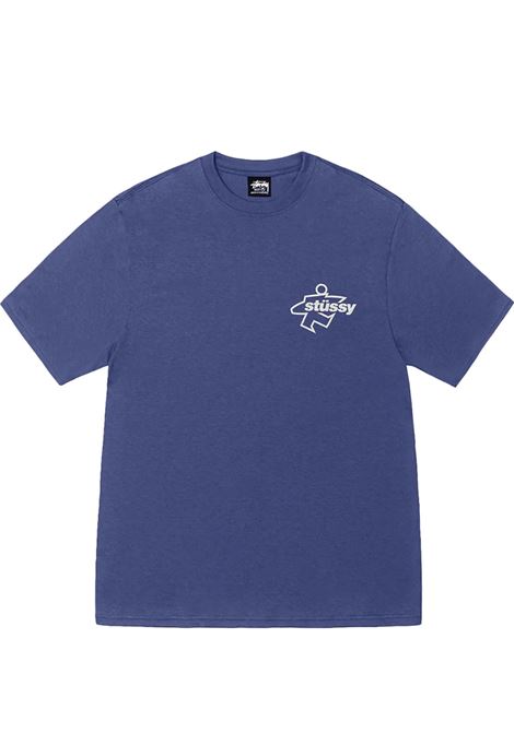 t-shirt surf size pig dyed unisex indigo STÜSSY | 19051800811