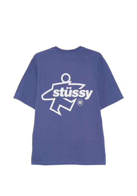 t-shirt surf size pig dyed unisex indigo STÜSSY | 19051800811