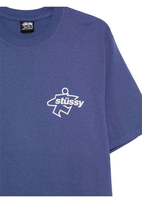 t-shirt surf size pig dyed unisex indigo STÜSSY | 19051800811