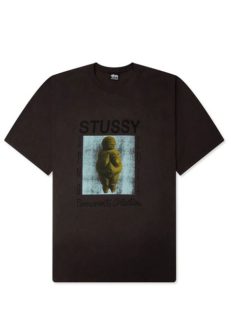 T-shirt permament collection pigment dyed unisex nera STÜSSY | 19051820090