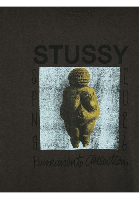 T-shirt permament collection pigment dyed unisex nera STÜSSY | 19051820090