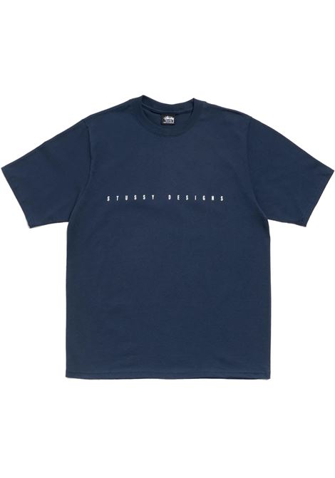t-shirt s box unisex navy STÜSSY | 19051840806