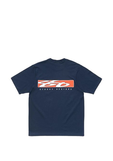 t-shirt s box unisex navy STÜSSY | 19051840806