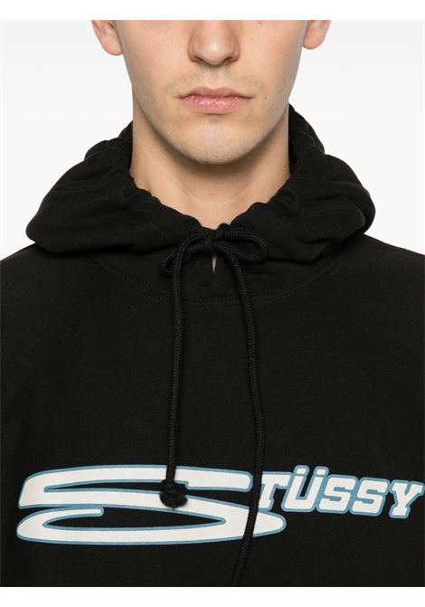 felpa stretch hoodie uomo nera STÜSSY | 19251450001