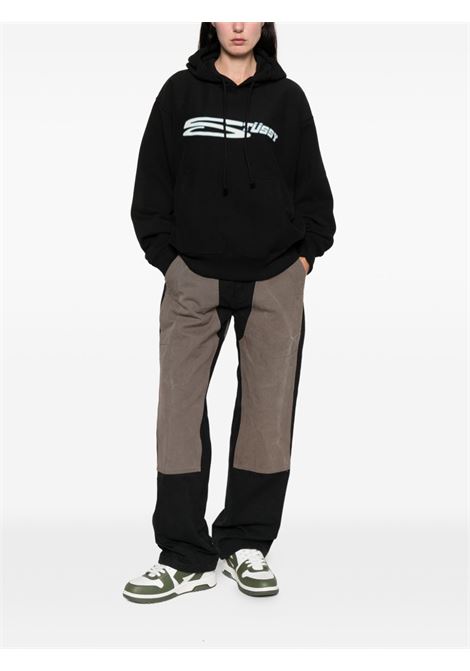 felpa stretch hoodie uomo nera STÜSSY | 19251450001