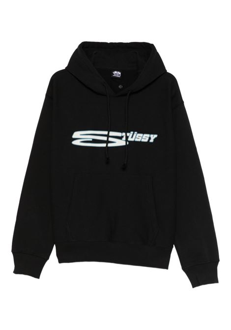felpa stretch hoodie uomo nera STÜSSY | 19251450001