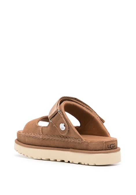 goldenstar adjustable slide sandals woman chestnut UGG | 1167399CHE