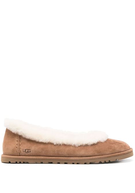 zora ballet flat woman chestnut UGG | 1178111CHE
