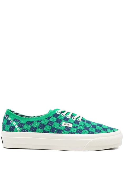 lx authentic 44 sneakers unisex green and navy VANS | VN000EJC5W31