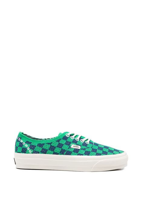lx authentic 44 sneakers unisex green and navy VANS | VN000EJC5W31