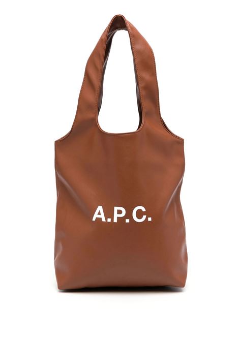 borsa ninon small tote donna nocciola APC | PUAAT-M61861CAD